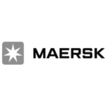 Logotipo Maersk,cliente de Rise Latam Colombia