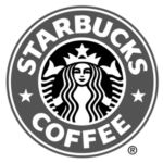 Logotipo Starbucks cliente de Rise Latam Colombia